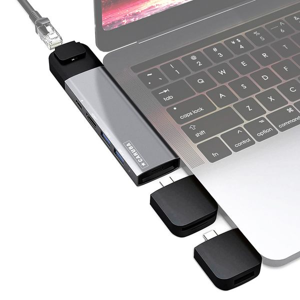 Caruba Multi Functional 9 in 1 USB C Hub Space Gray 