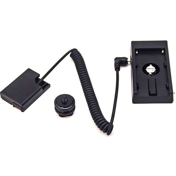 Caruba Nikon EN-EL14 Volldekodierung Dummy-Batterie + F970 Batteriezwickel (Spiralkabel) 