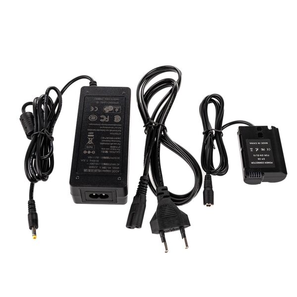 Caruba Nikon EN-EL15 Volldecodierung Dummy-Akku + EP-5B Netzadapter 