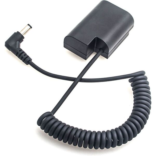 Caruba Panasonic DMW-DCC12 Volldecodierung Dummy-Batterie (Spiralkabel) 