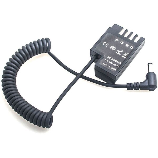 Caruba Panasonic DMW-DCC12 Volldecodierung Dummy-Batterie (Spiralkabel) 