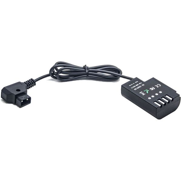 Caruba Panasonic DMW-DCC12 Volldecodierung Dummy-Batterie + D-TAP B Type Port 