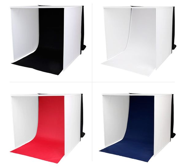 Caruba Portable Fotostudio mit separaten LED-Lampen 40x40x40cm 