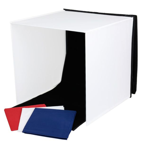 Caruba Portable Fotostudio mit separaten LED-Lampen 40x40x40cm 