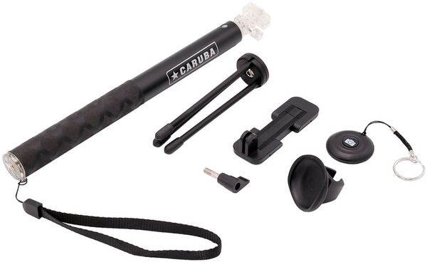 Caruba Selfie Stick groß Bluetooth  schwarz