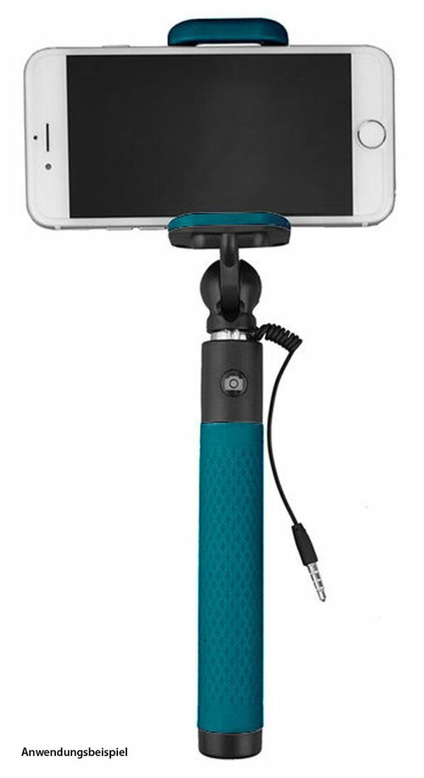 Caruba Selfie Stick Plug & Play  blau