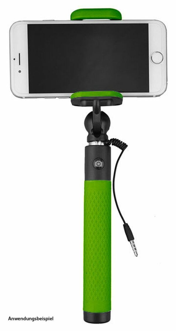 Caruba Selfie Stick Plug & Play  grün