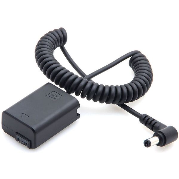 Caruba Sony NP-FW50 Volldecodierung Dummy-Batterie (Spiralkabel) 