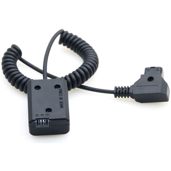 Caruba Sony NP-FW50 Volldecodierung Dummy-Batterie + D-TAP (Spiralkabel) 