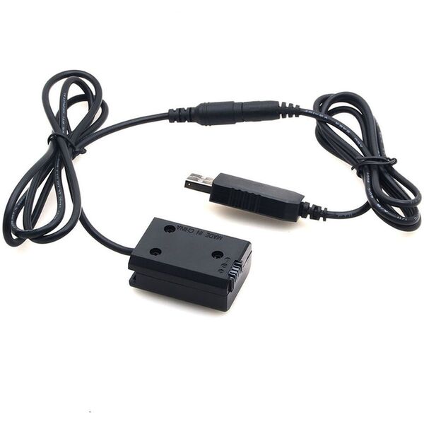 Caruba Sony NP-FW50 Volldecodierung Dummy-Batterie + 5V 2A Einzel-USB-Kabel 