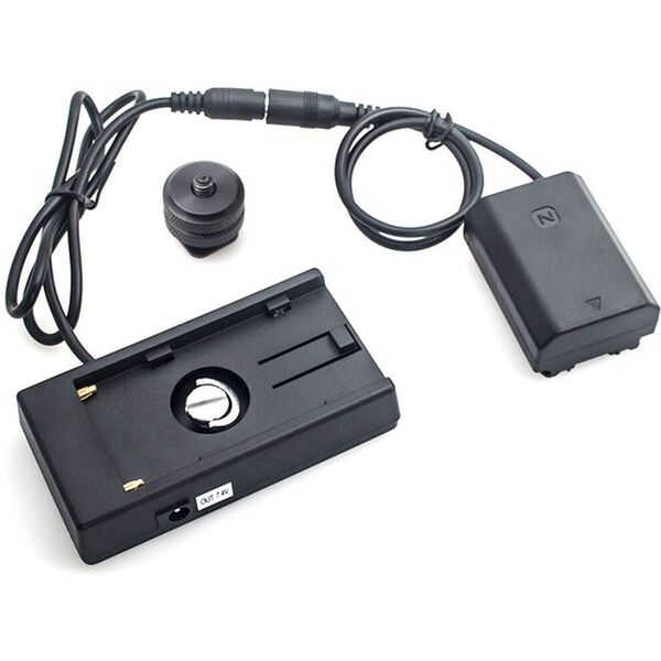 Caruba Sony NP-FZ100 Volldecodierung Dummy-Batterie + F970 Batteriezwickel 