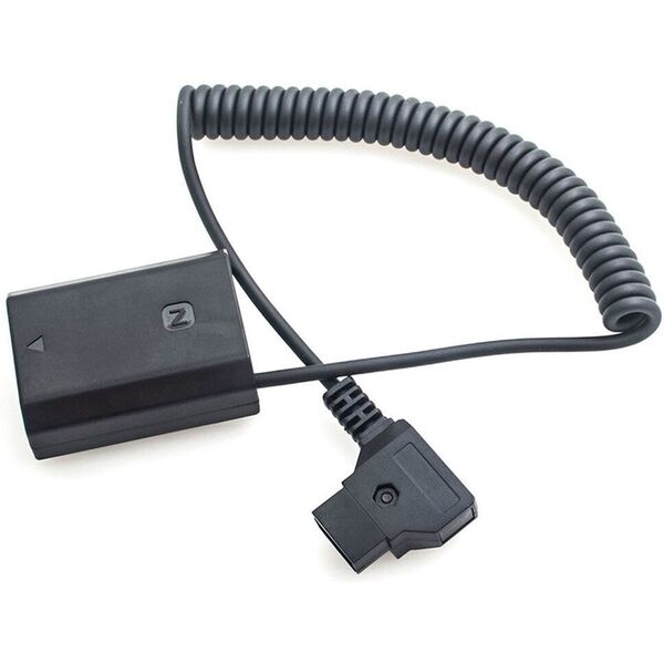 Caruba Sony NP-FZ100 Volldecodierung Dummy-Akku + D-TAP (Spiralkabel) 