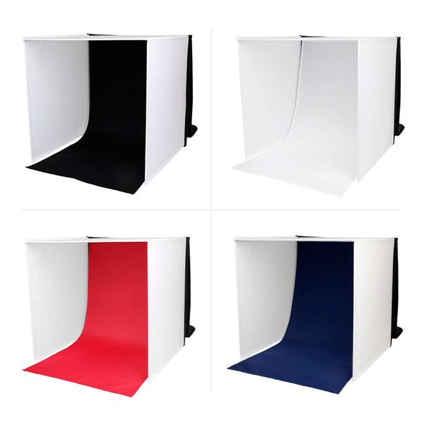 Caruba Tragbares Fotostudio mit separaten LED-Lampen  60x60x60x60cm