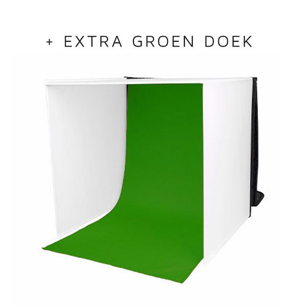 Caruba Tragbares Fotostudio mit separaten LED-Lampen  60x60x60x60cm