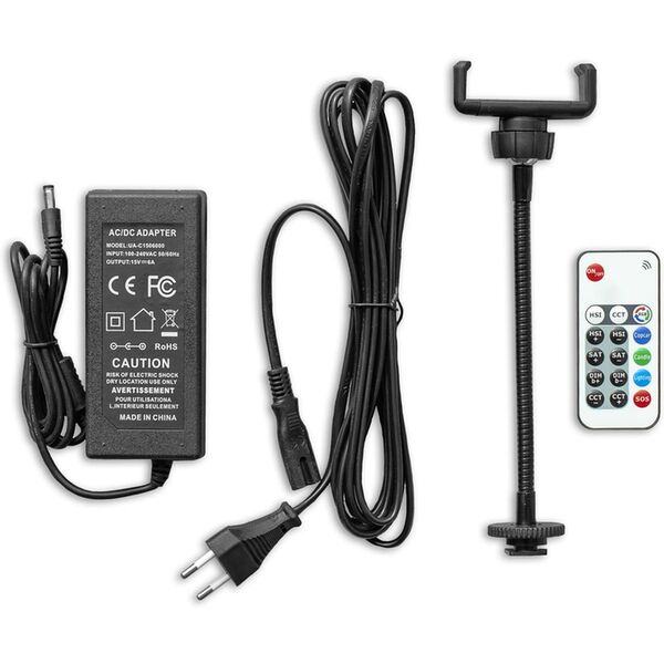 Caruba Vlogger 18 Zoll RGB LED Set mit Tasche  weiß