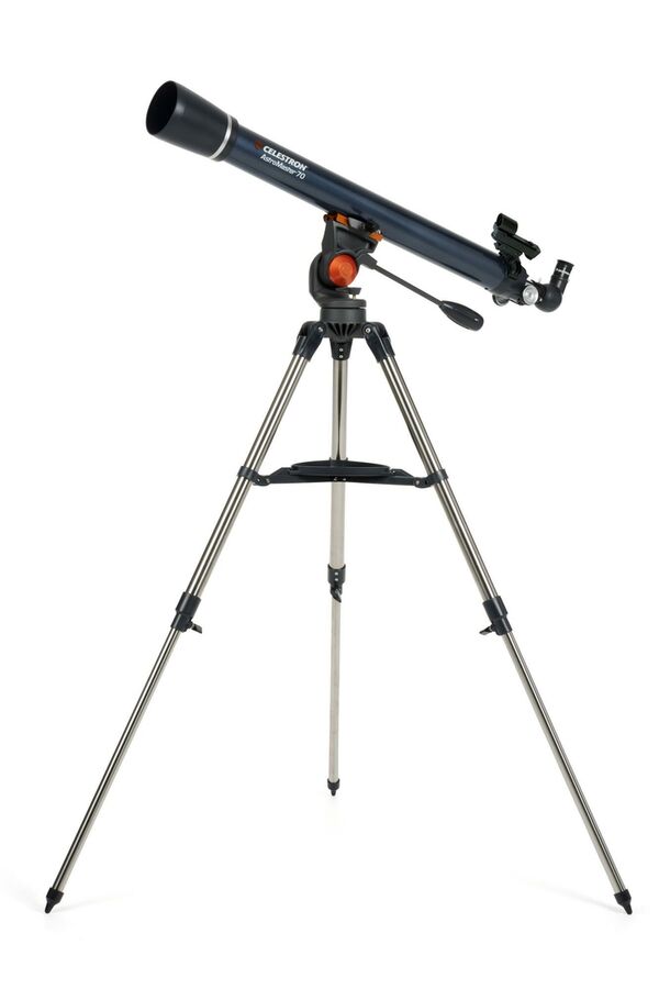 Celestron AstroMaster 70AZ R Refraktor-Teleskop + Smartphone-Adapter 