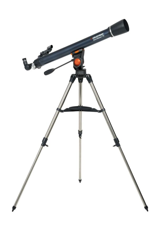 Celestron AstroMaster 70AZ R Refraktor-Teleskop + Smartphone-Adapter 