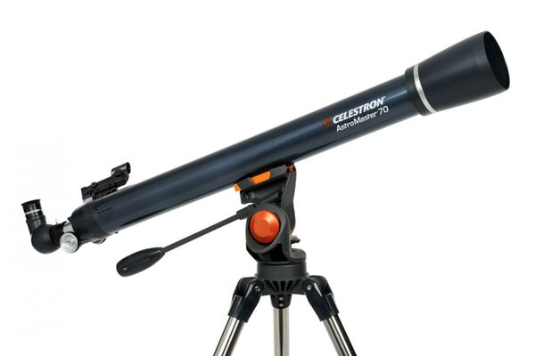Celestron AstroMaster 70AZ R Refraktor-Teleskop + Smartphone-Adapter 