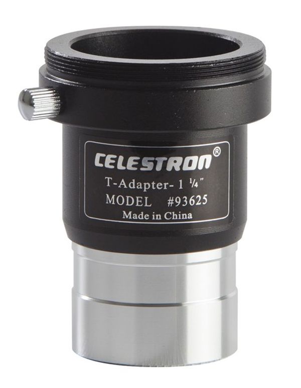 Celestron T-Adapter Universell 1 Zoll zum Einstecken in 1 Zoll Okularstutzen 
