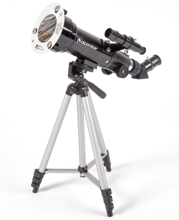 Celestron Travel Scope 70 Sonnensystem Edition Zoll inkl. 4mm Okular und Baader ASSF 80 Sonnenfilter 