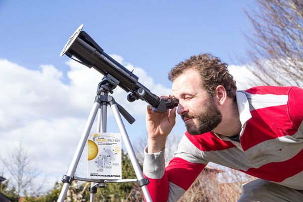 Celestron Travel Scope 70 Sonnensystem Edition Zoll inkl. 4mm Okular und Baader ASSF 80 Sonnenfilter 
