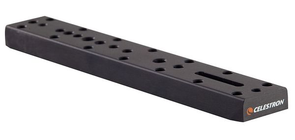 Celestron Universal-Befestigungsplatte für Leitrohr etc. CG-5 (schwarz eloxiert) 