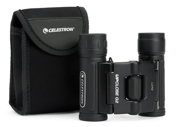 Celestron UpClose G2 08x21 Dachkant-Fernglas + Tasche 