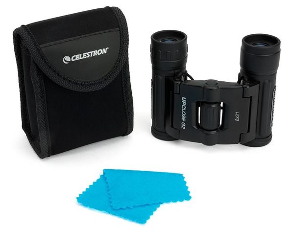 Celestron UpClose G2 08x21 Dachkant-Fernglas + Tasche 