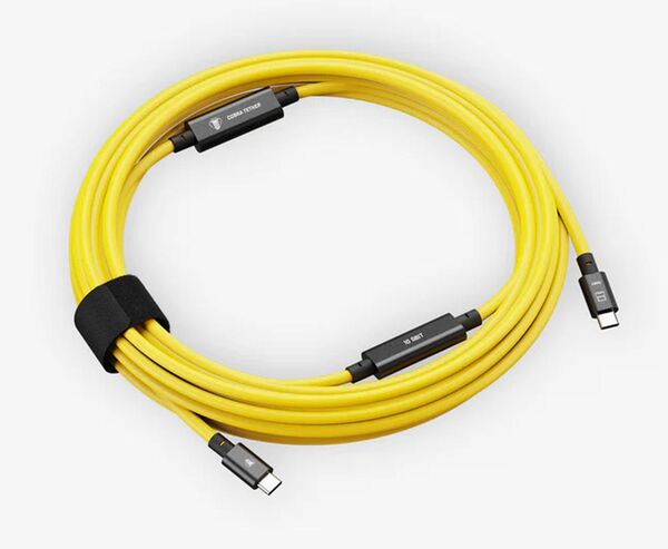 COBRAUNION USB-C Tether Kabel - 10M 10G  Gerade - Gerade gelb