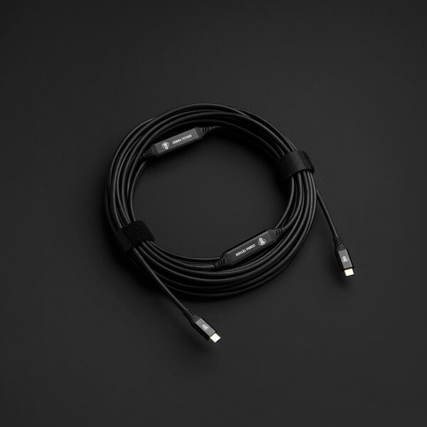 COBRAUNION USB-C Tether Kabel - 10M 5G  Gerade - Gerade schwarz