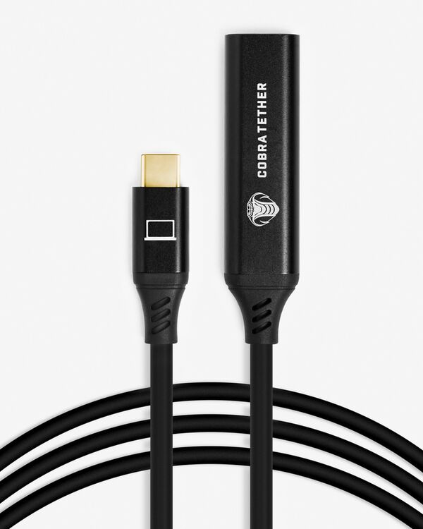COBRAUNION USB-C Verlängerung - 10M  schwarz