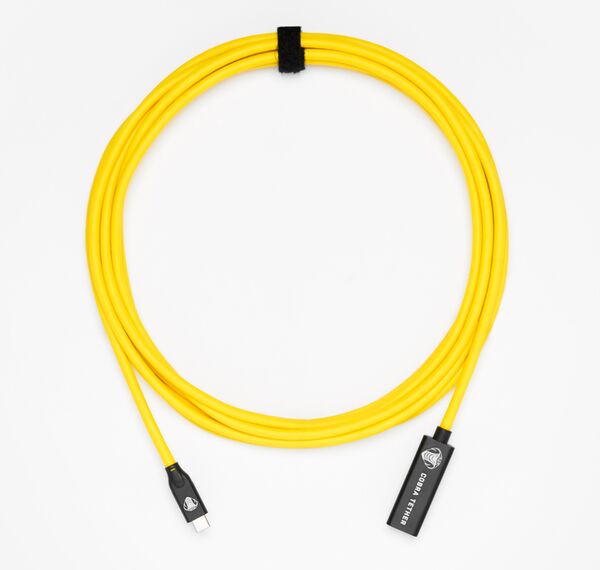 COBRAUNION USB-C Verlängerung - 5M  gelb