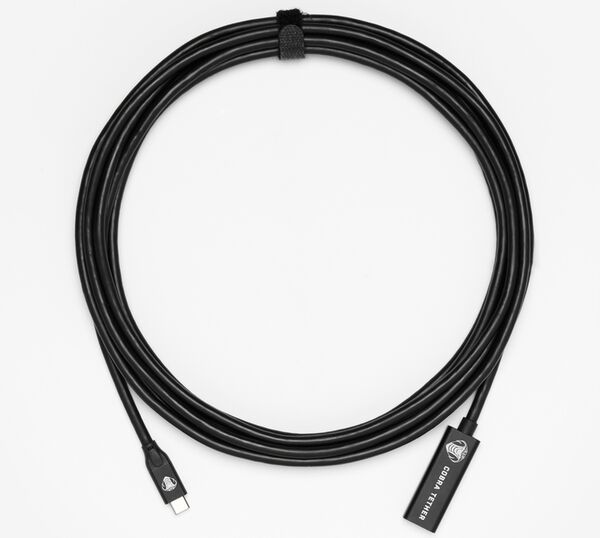 COBRAUNION USB-C Verlängerung - 5M  schwarz