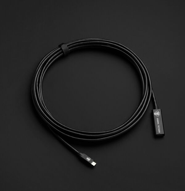 COBRAUNION USB-C Verlängerung - 5M  schwarz