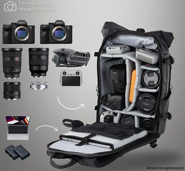 Compagnon Rucksack Element backpack  volcano black 20L