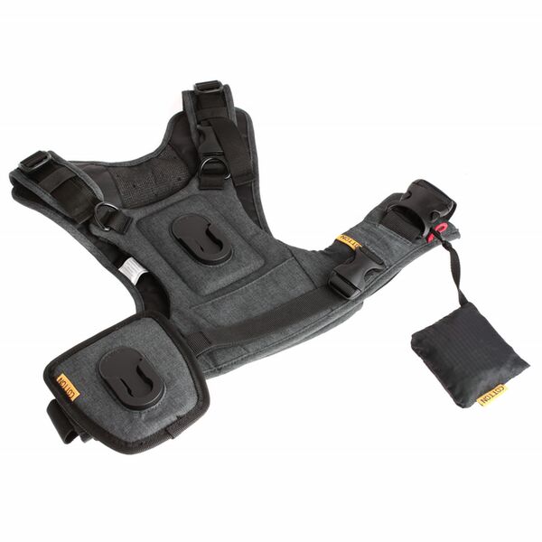Cotton Carrier Carrier CCS G3 Camera Harness Binocular - Brustgeschirr für 1 DSLR- oder DSLM-Kamera  Charcoal