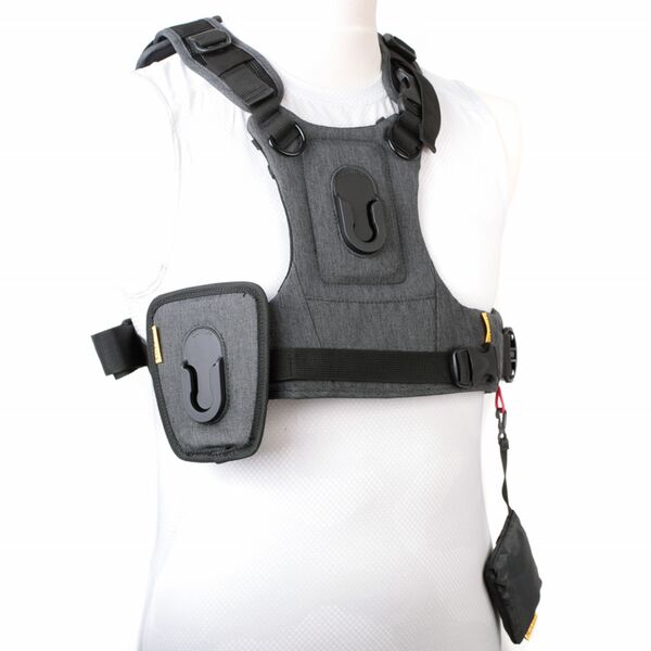 Cotton Carrier Carrier CCS G3 Camera Harness Binocular - Brustgeschirr für 1 DSLR- oder DSLM-Kamera  Charcoal