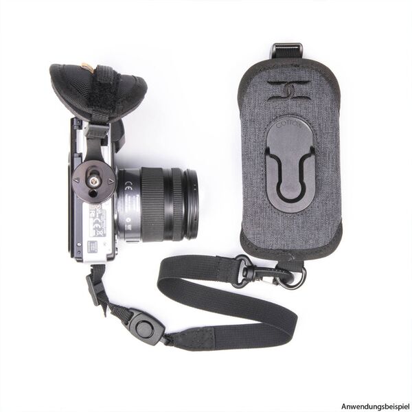 Cotton Carrier StrapShot Holster G3 - Rucksackgurt-Holster für 1 DSLR- oder DSLM-Kamera  grau