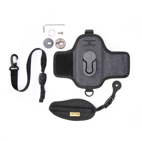 Cotton Carrier StrapShot Holster G3 - Rucksackgurt-Holster für 1 DSLR- oder DSLM-Kamera  grau
