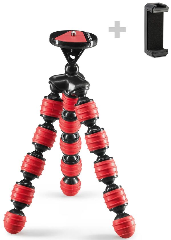 Cullmann ALPHA 350 mobile red, minitripod 