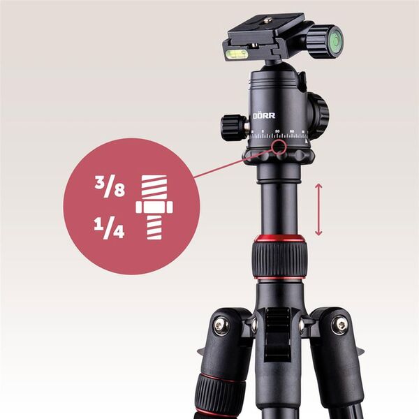 Dörr Aluminium Stativ Pro Black PB-165 