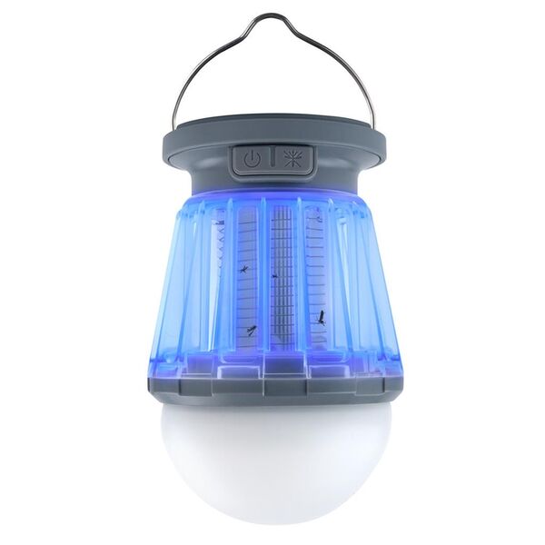 Dörr LED Solar Campinglampe Anti-Moskito  hellgrau