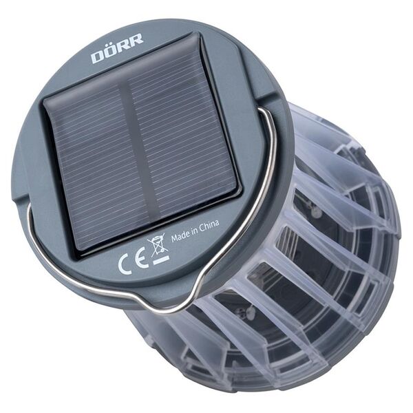 Dörr LED Solar Campinglampe Anti-Moskito  hellgrau