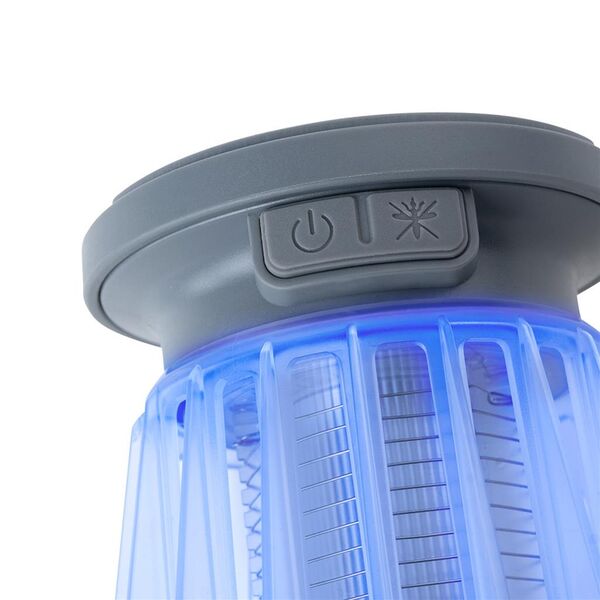 Dörr LED Solar Campinglampe Anti-Moskito  hellgrau