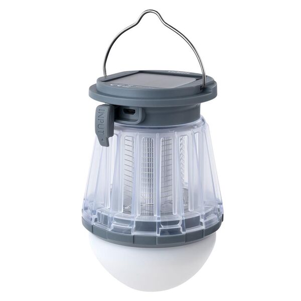 Dörr LED Solar Campinglampe Anti-Moskito  hellgrau