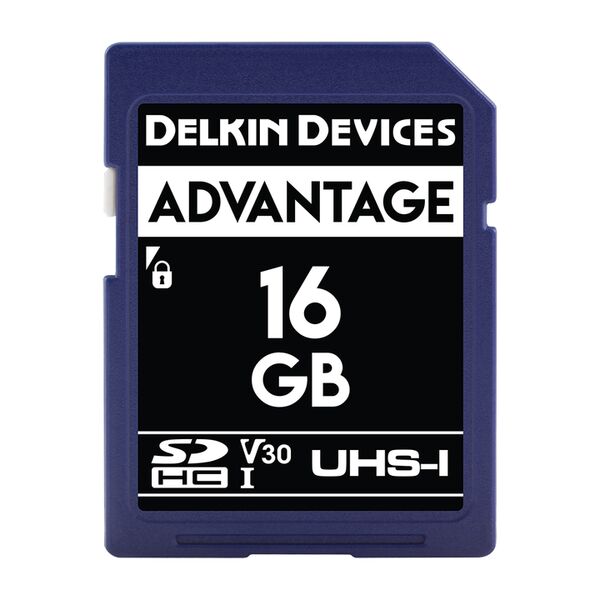 Delkin ADVANTAGE UHS-I (V30) SD Memory Card  16 GB Read: 100 MB/s