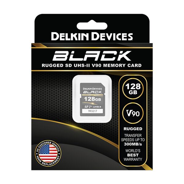 Delkin BLACK UHS-II Rugged SD Card (V90)  128 GB
