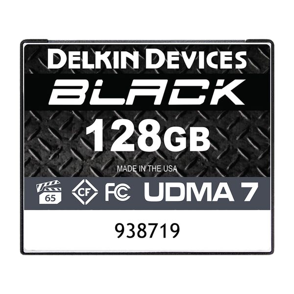 Delkin BLACK VPG-65 Compact Flash Memory Card  128 GB