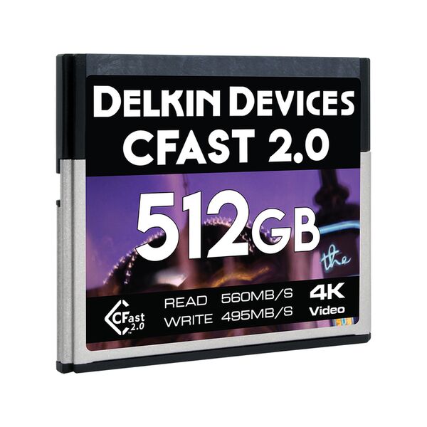 Delkin CFast 2.0 Memory Card  512 GB