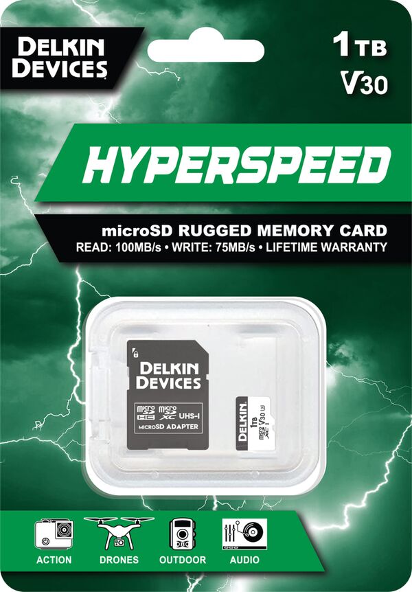 Delkin HYPERSPEED UHS-I (V30) microSD Memory Card  1 TB